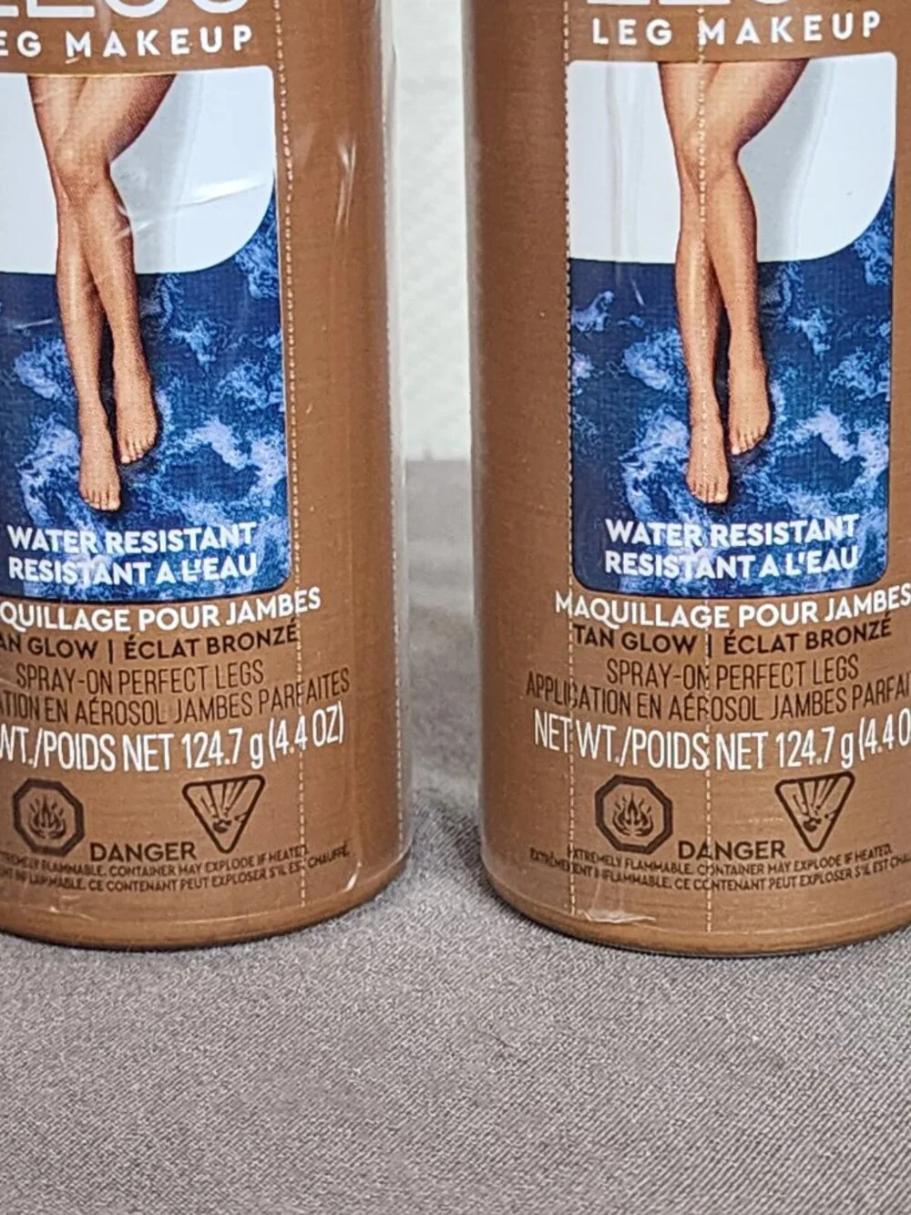 Sally Hansen Airbrush Legs Water Resistant 4.4oz Spray On LegMakeup Tan Glow 2CT
